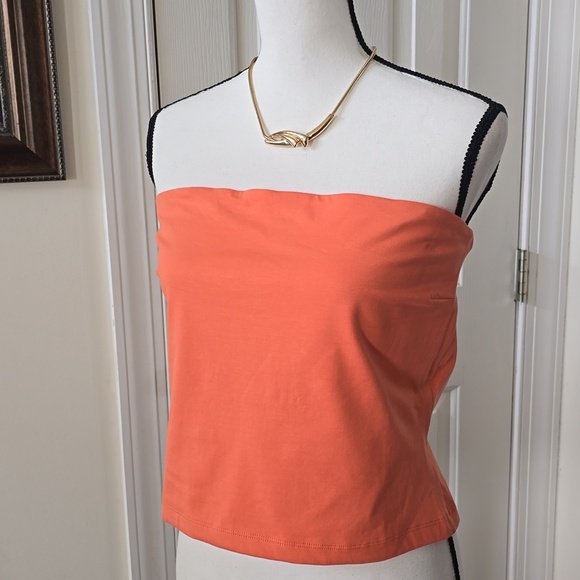 ARIZONA JEAN CO BRAND WOMEN'S JUNIOR SIZE ORANGE SUMMER STRAPLESS TUBE TOP XL - Picture 8 of 16